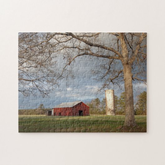 Puzzle Barne rouge (Horizontal)