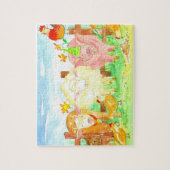 Puzzle Barnyard Animaux de ferme Cochon Vache Moutons Enf (Vertical)