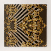 Puzzle Baroque d'or : conception motif géométrique (Horizontal)