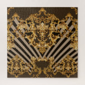 Puzzle Baroque d'or : conception motif géométrique (Vertical)