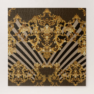 Puzzle Baroque d'or : conception motif géométrique