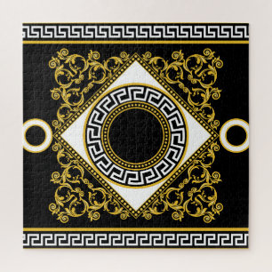 Puzzle Baroque d'or : frontière noire grecque