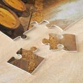 Puzzle Barreaux de chêne dans la cave du Domaine Comte (Côté)