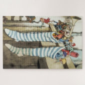 Puzzle « Bas au cheminée » par W Heath Robinson (Horizontal)