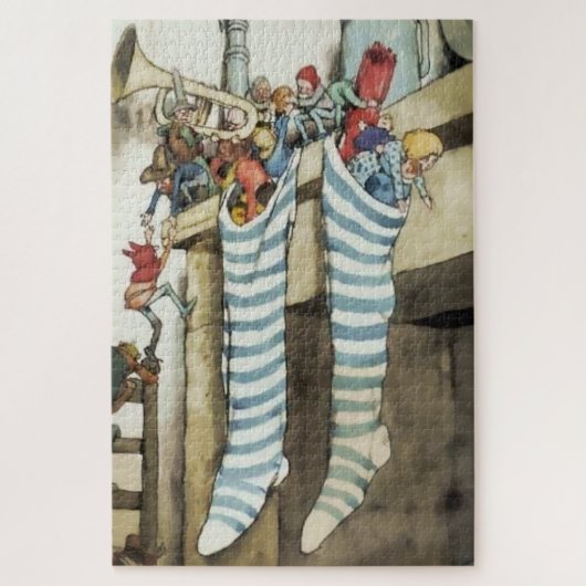 Puzzle « Bas au cheminée » par W Heath Robinson (Vertical)