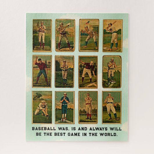 Puzzle base-ball vintage (Vertical)