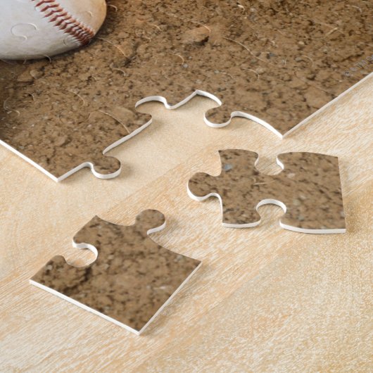 Puzzle Baseball, Mitt et Bat sur la base (Côté)