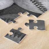 Puzzle Baseball noir et blanc (Côté)
