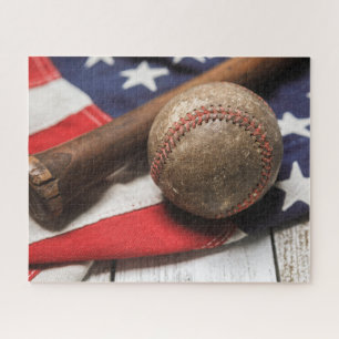 Puzzle Baseball vintage et chauve-souris