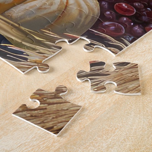 Puzzle Basenji Chien Automne Moisson Thanksgiving Holiday (Côté)