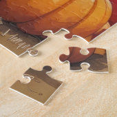 Puzzle Basenji dans l'art de l'Action de grâce des feuill (Côté)