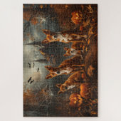 Puzzle Basenji Halloween Chien De Nuit Délice (Vertical)