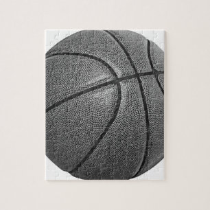 Puzzle Basket-ball en niveaux de gris