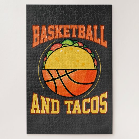 Puzzle Basket-ball et tacos (Vertical)