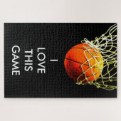 Puzzle Basket-ball Illustration Peinture Art Sports (Horizontal)