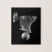 Puzzle Basket-ball noir et blanc (Vertical)