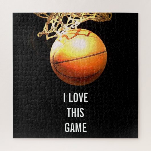 Puzzle Basket-ball - Sports Illustration Art (Vertical)