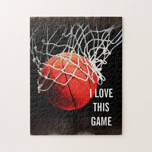 Puzzle Basket-ball - Sports Illustration Art (Vertical)