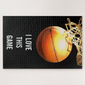 Puzzle Basket-ball - Sports Illustration Art (Horizontal)