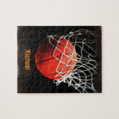 Puzzle Basket-ball Votre nom (Horizontal)