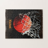 Puzzle Basket-ball Votre nom (Horizontal)