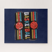 Puzzle Basketball Abstrait Word Art - Minimaliste (Horizontal)