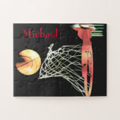 Puzzle Basketball Artwork Votre nom (Horizontal)