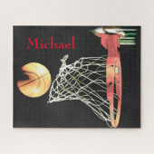 Puzzle Basketball Artwork Votre nom (Horizontal)