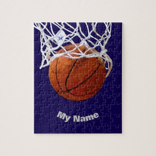 Puzzle Basketball Votre Nom (Vertical)