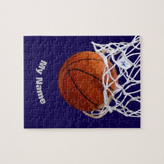 Puzzle Basketball Your Name (Horizontal)