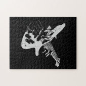 Puzzle Bass Guitar Player (Horizontal)