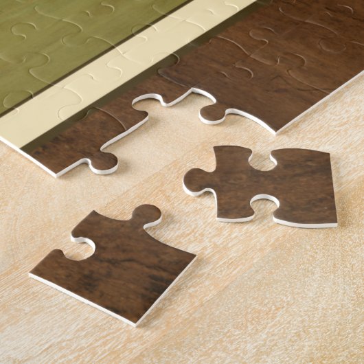 Puzzle Basse noire sur un Arrière - plan vert (Côté)