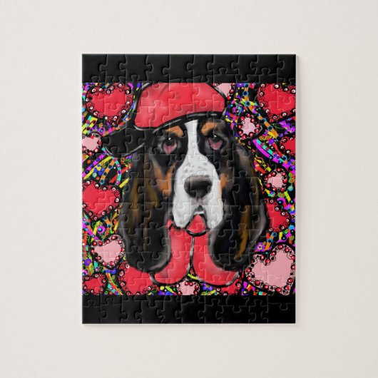 Puzzle Basset Hound (Vertical)