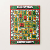 Puzzle Basset Hound Compte à rebours Calendrier de l'Aven (Vertical)