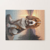 Puzzle Basset Hound Dog (Horizontal)