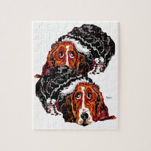 Puzzle: BASSET HOUND DOG Legpuzzel (Verticaal)