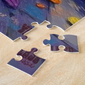 Puzzle Basset Hound Dogs Trick-or-Treating en Halloween (Côté)