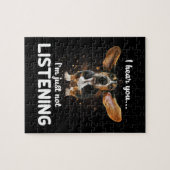 Puzzle basset hound je vous entends ne pas écouter (Horizontal)