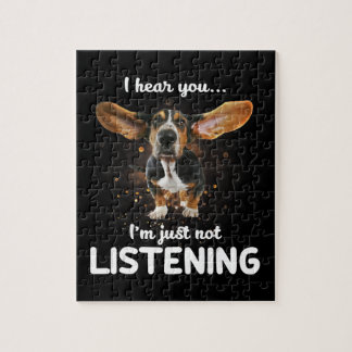 Puzzle basset hound je vous entends ne pas écouter