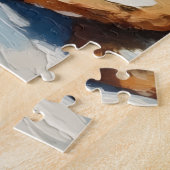 Puzzle Basset Hound Sniffing Christmas Cookie Trail Hat (Côté)