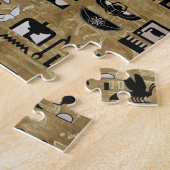 Puzzle Bastet - Chats Égyptiens Et Croix D'Ankh (Côté)