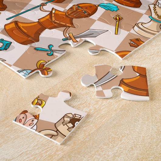 Puzzle Bataille d'échecs (Côté)