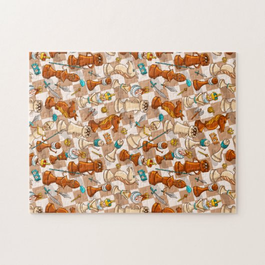 Puzzle Bataille d'échecs (Horizontal)