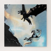Puzzle Bataille du dragon et Pégase (Horizontal)