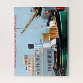 Puzzle Bateau à pédales Mississippi.voeux de Noël (Vertical)