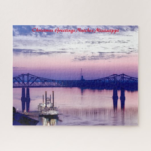 Puzzle Bateau à roue à aubes Natchez Mississippi. (Horizontal)