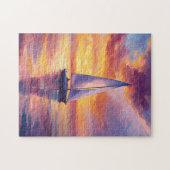 Puzzle Bateau à voile à Sunset Painting (Horizontal)