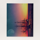 Puzzle Bateau à voile dans le coucher du soleil (Vertical)