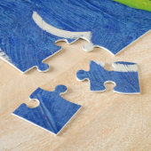 Puzzle Bateau à voile et ballon à air chaud avec Cityscap (Côté)