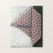 Puzzle Bateau à voile Origami sur papier design Star (Vertical)